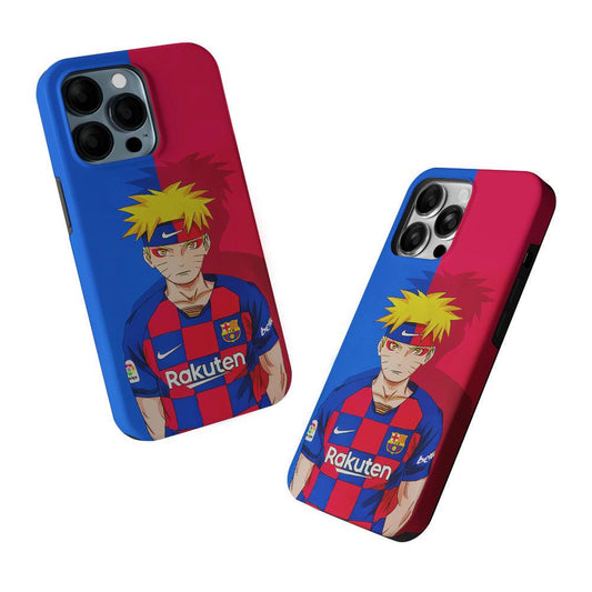 Naruto Barcelona Fc Jersey 2 in 1 Tough Phone Case-Oxvistore