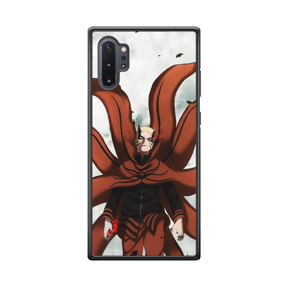 Naruto Baryon Final Form Samsung Galaxy Note 10 Plus Case-Rubber Black (2D Case)-Oxvistore