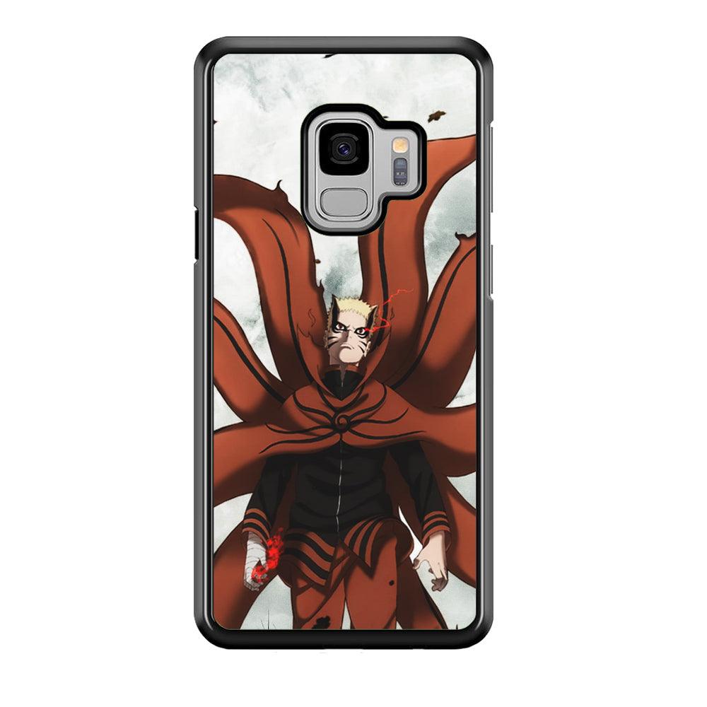 Naruto Baryon Final Form Samsung Galaxy S9 Case-Rubber Black (2D Case)-Oxvistore