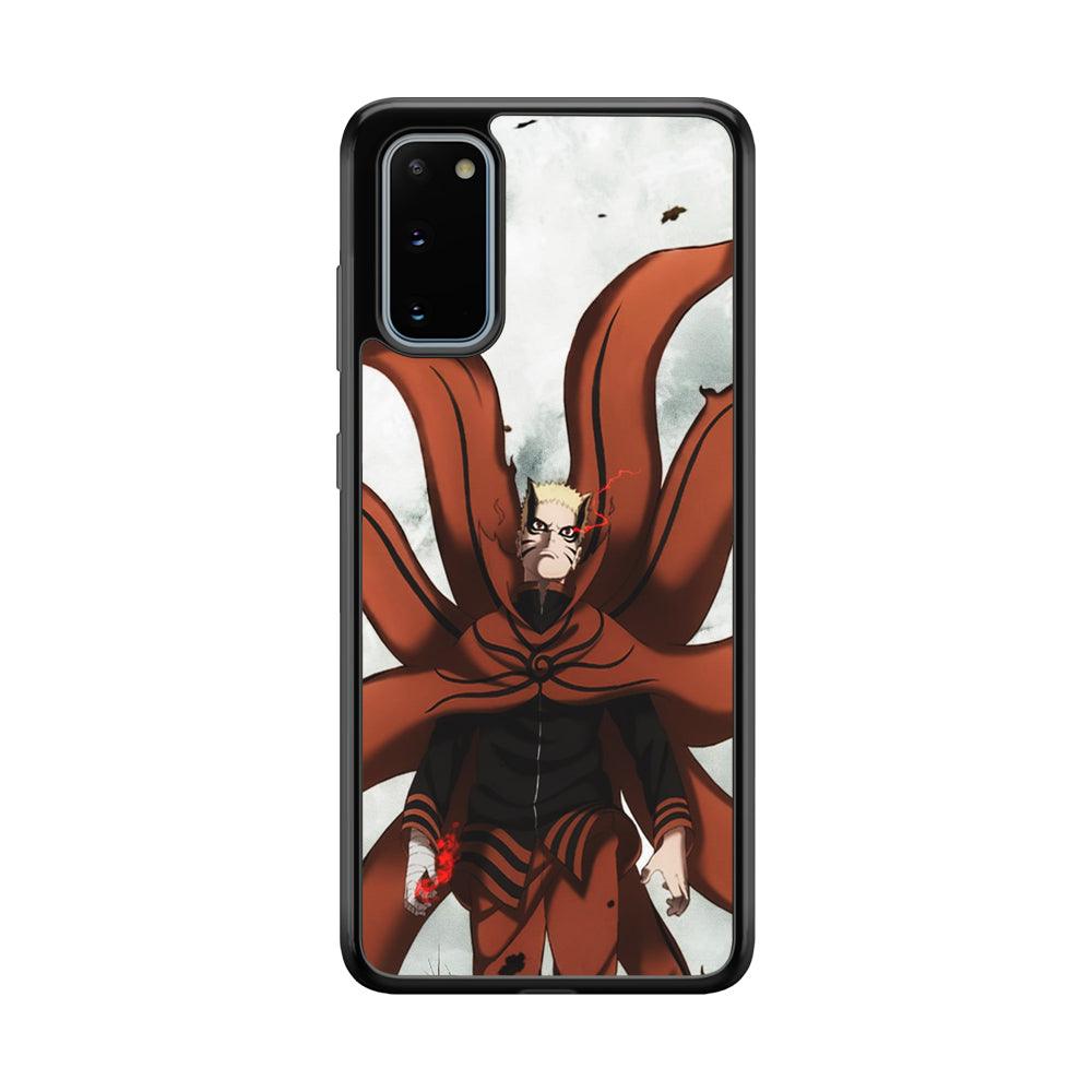 Naruto Baryon Final Form Samsung Galaxy S20 Case-Rubber Black (2D Case)-Oxvistore