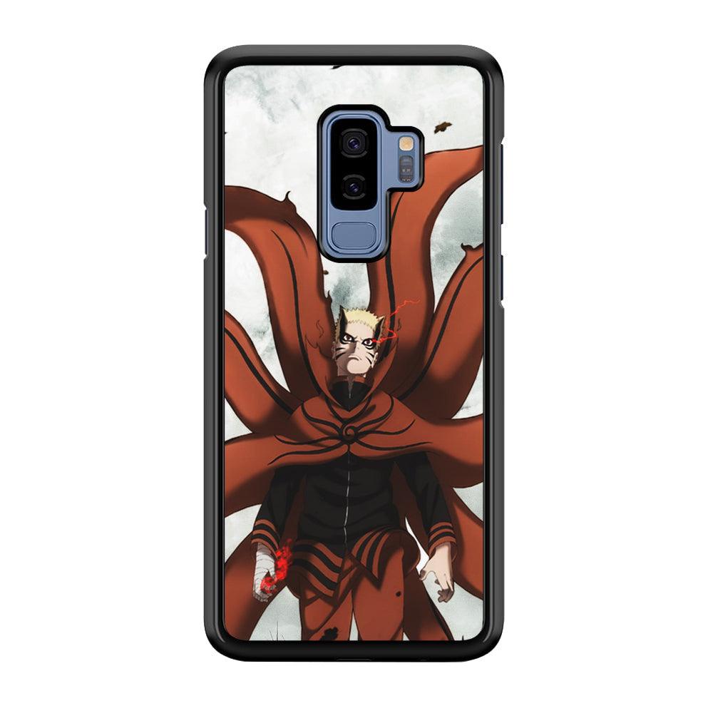 Naruto Baryon Final Form Samsung Galaxy S9 Plus Case-Rubber Black (2D Case)-Oxvistore
