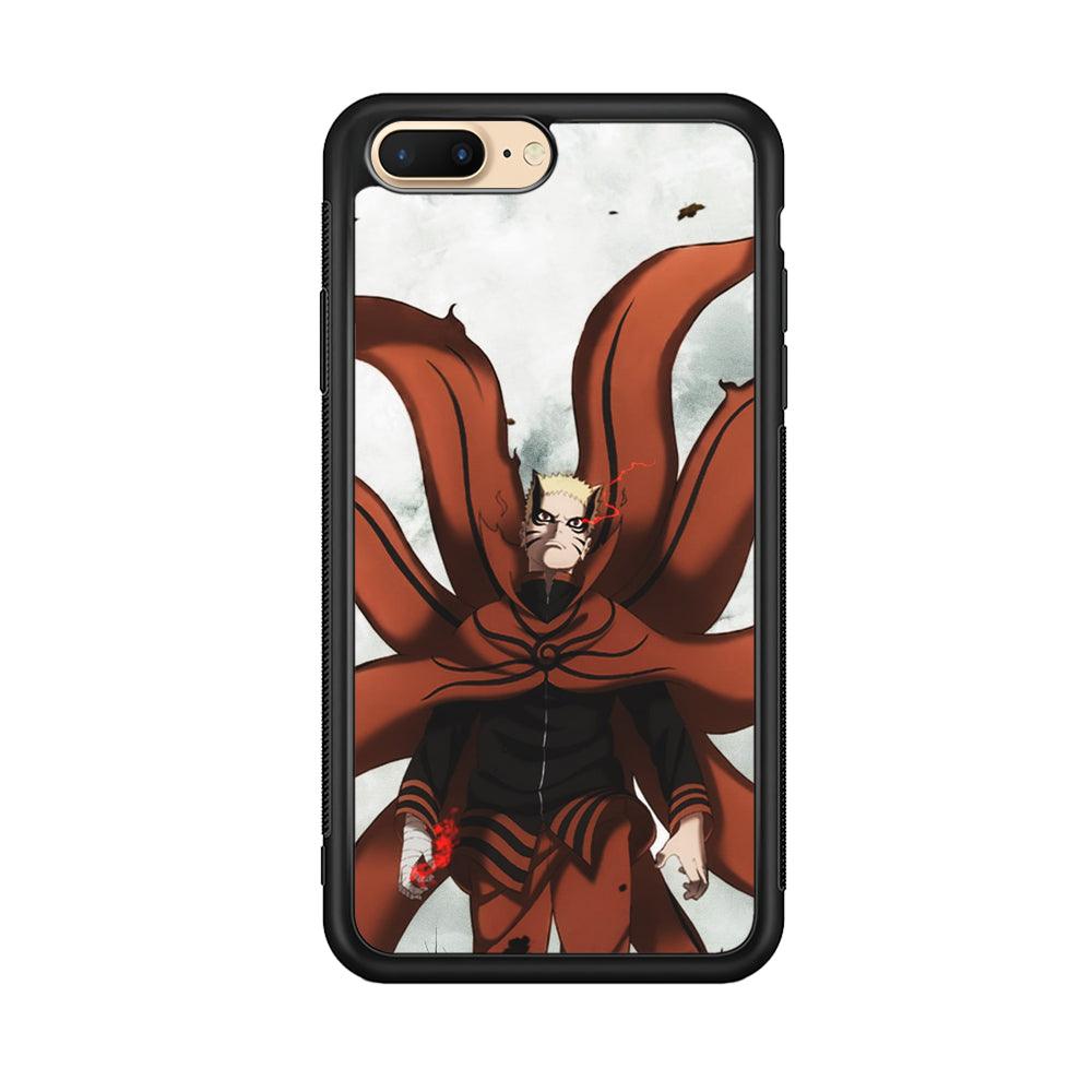 Naruto Baryon Final Form iPhone 7 Plus Case-Rubber Black (2D Case)-Oxvistore