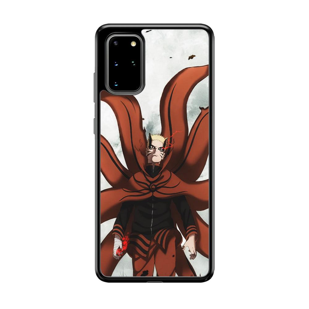Naruto Baryon Final Form Samsung Galaxy S20 Plus Case-Rubber Black (2D Case)-Oxvistore