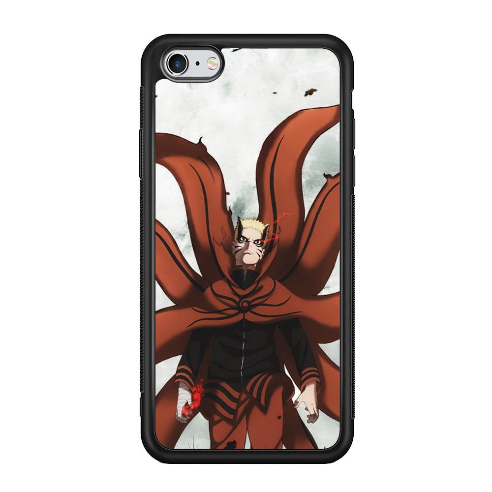 Naruto Baryon Final Form iPhone 6 | 6s Case-Rubber Black (2D Case)-Oxvistore