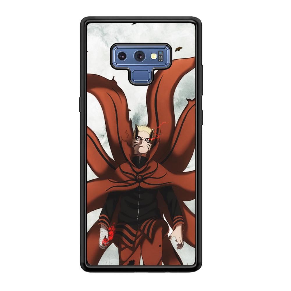Naruto Baryon Final Form Samsung Galaxy Note 9 Case-Rubber Black (2D Case)-Oxvistore