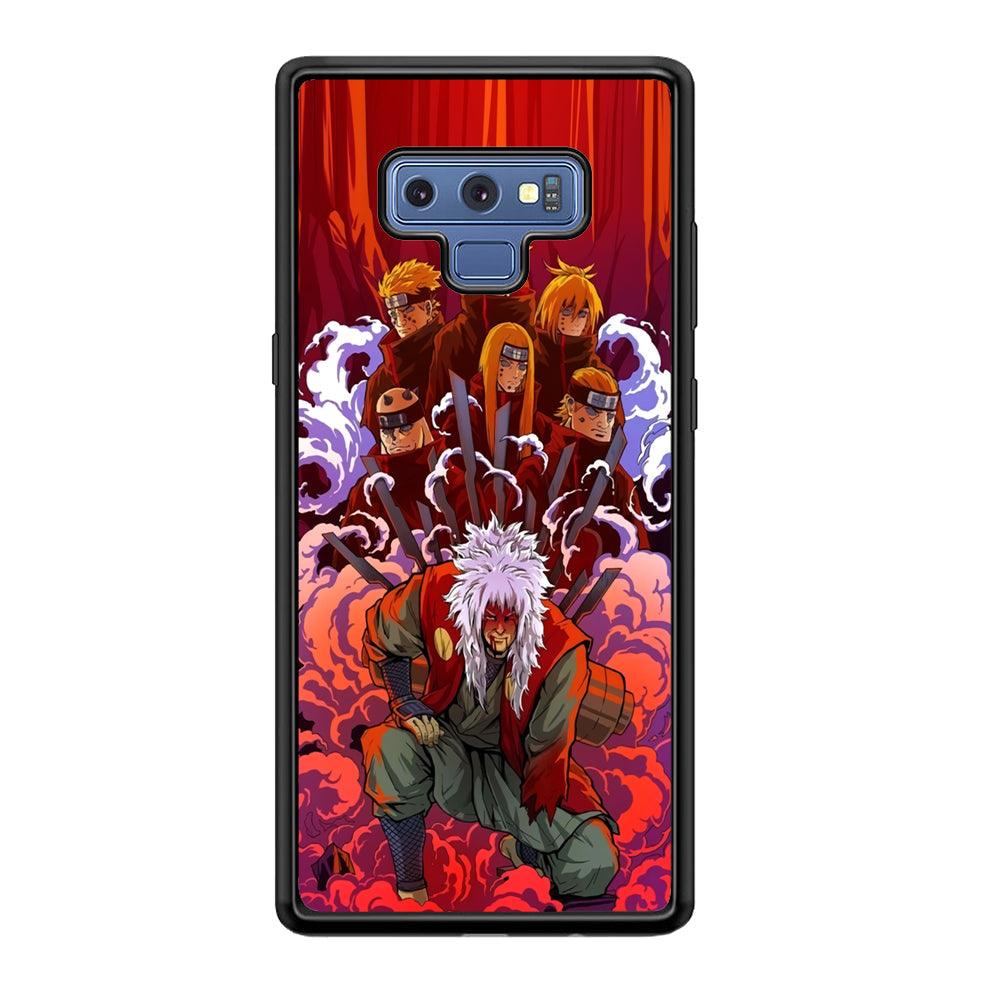 Naruto Beat The Disciple Samsung Galaxy Note 9 Case-Rubber Black (2D Case)-Oxvistore