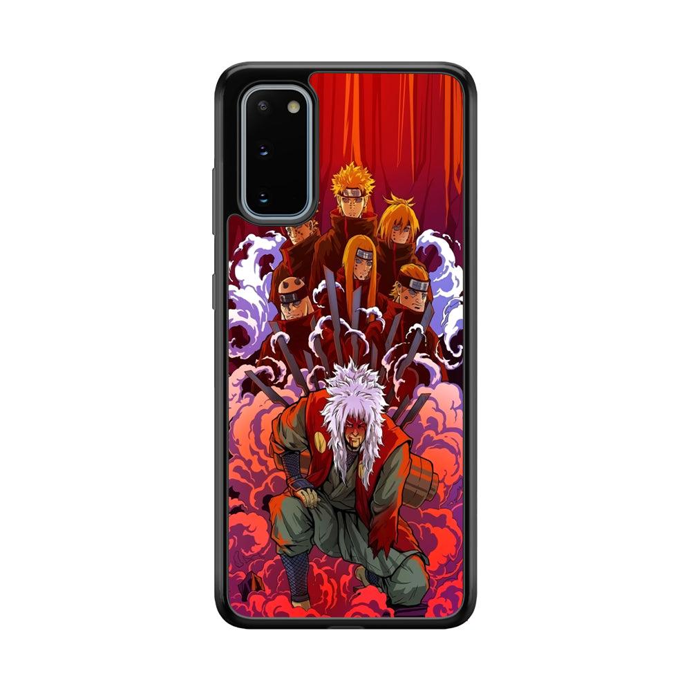 Naruto Beat The Disciple Samsung Galaxy S20 Case-Rubber Black (2D Case)-Oxvistore
