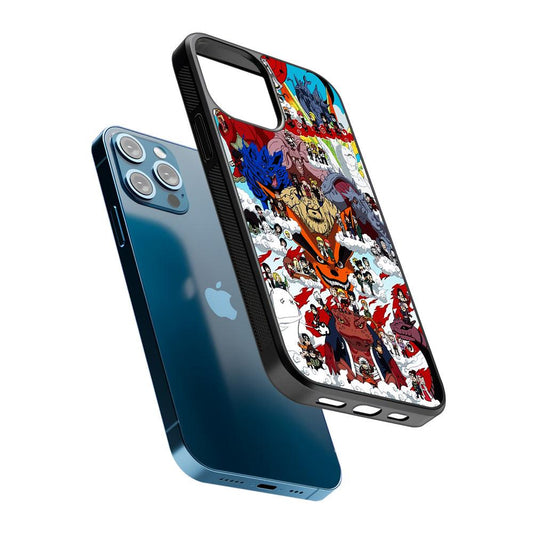 Naruto Chibi All Character 2D Rubber Phone Case-Oxvistore