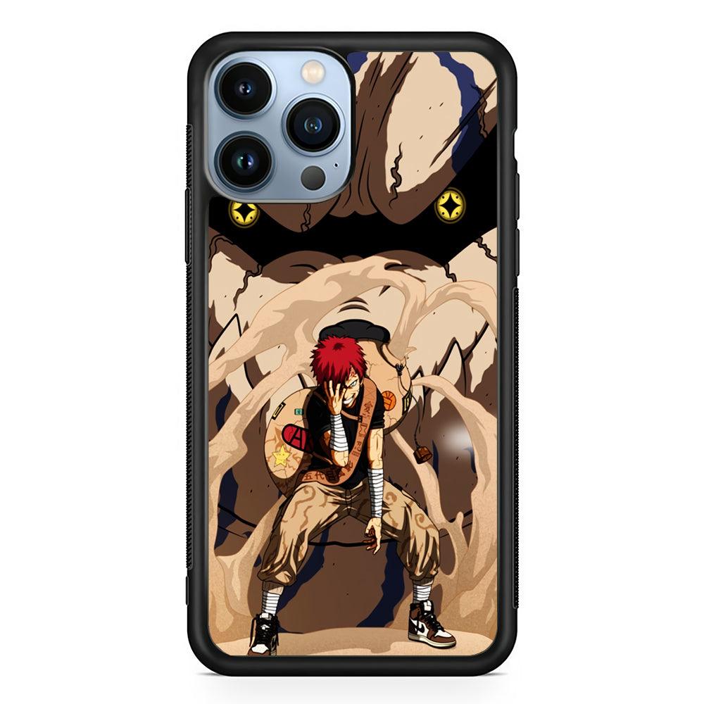 Naruto Gaara Of The Sand 2D Rubber Phone Case-Black-Oxvistore