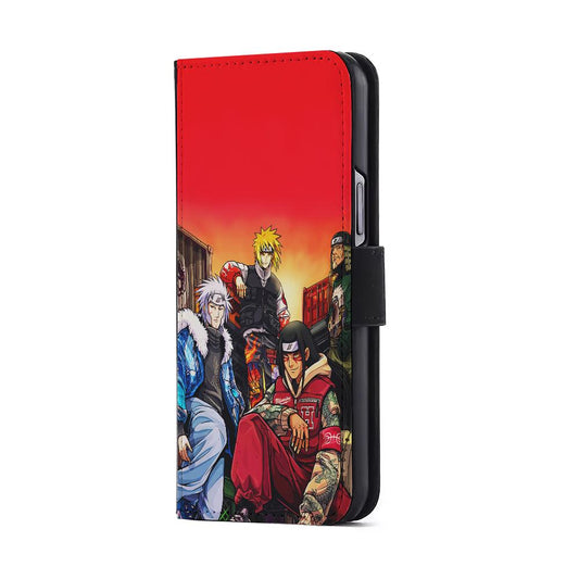 Naruto Hokage Hypebeast Flip Wallet Phone Case-Oxvistore