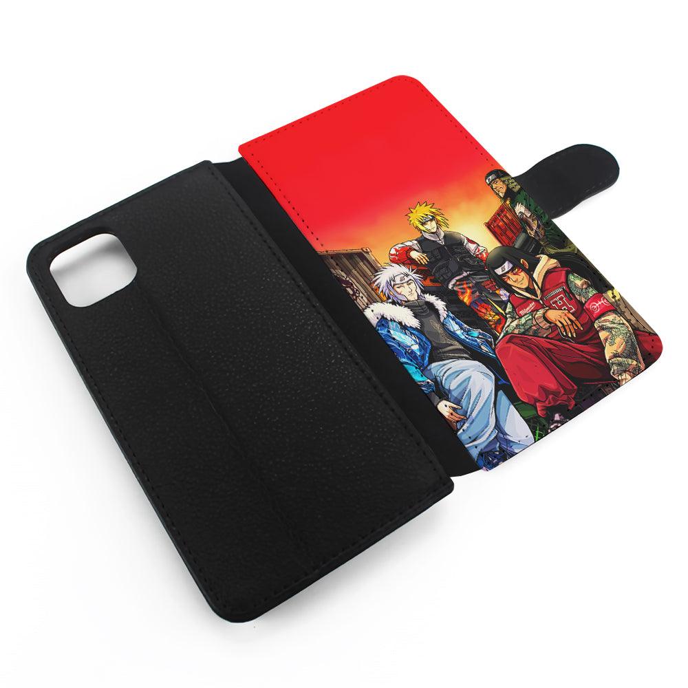 Naruto Hokage Hypebeast Flip Wallet Phone Case-Oxvistore