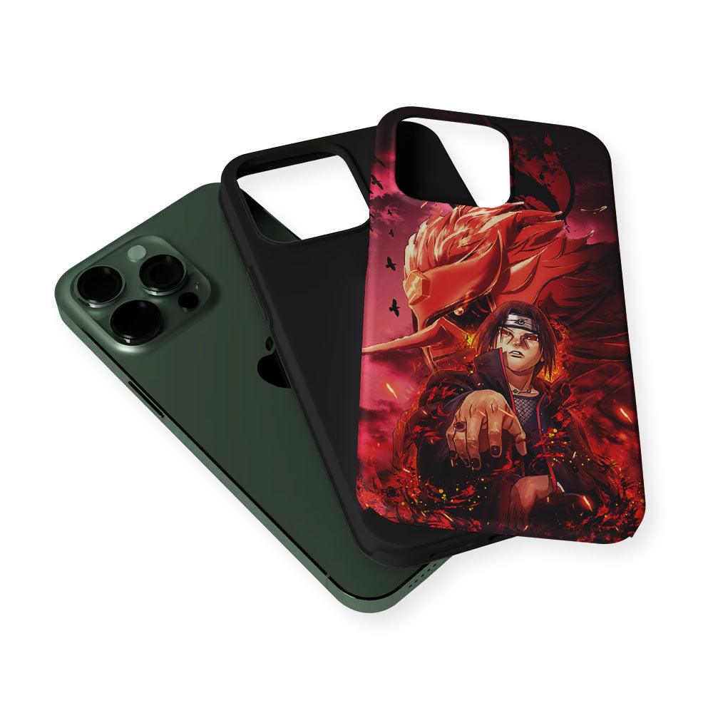 Naruto Itachi of The Sharingan Susanoo 2 in 1 Tough Phone Case-Oxvistore