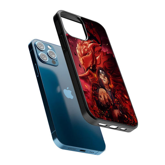 Naruto Itachi of The Sharingan Susanoo 2D Rubber Phone Case-Oxvistore