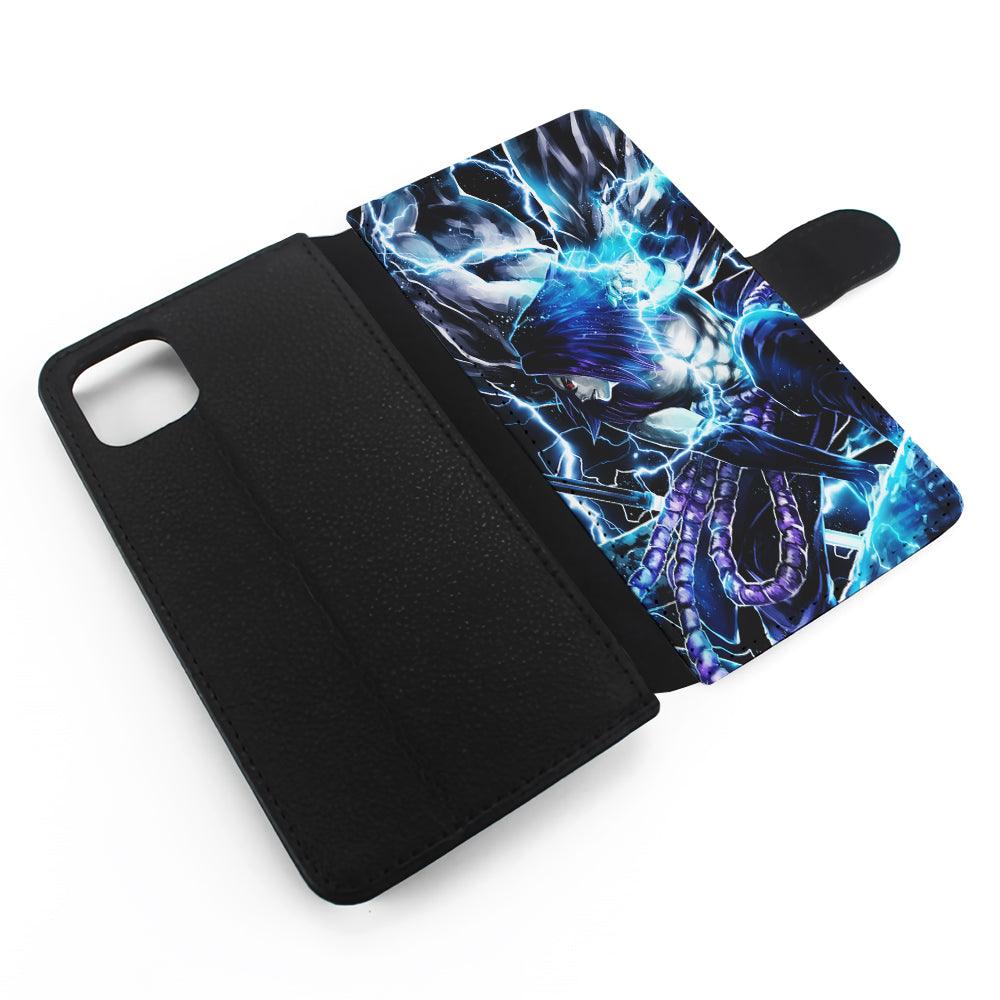 Naruto Sasuke Chidori Art Flip Wallet Phone Case-Oxvistore