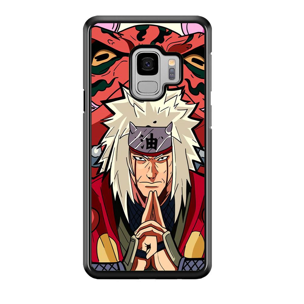 Naruto Series Jiraiya Sannin of Konoha Samsung Galaxy S9 Case-Rubber Black (2D Case)-Oxvistore