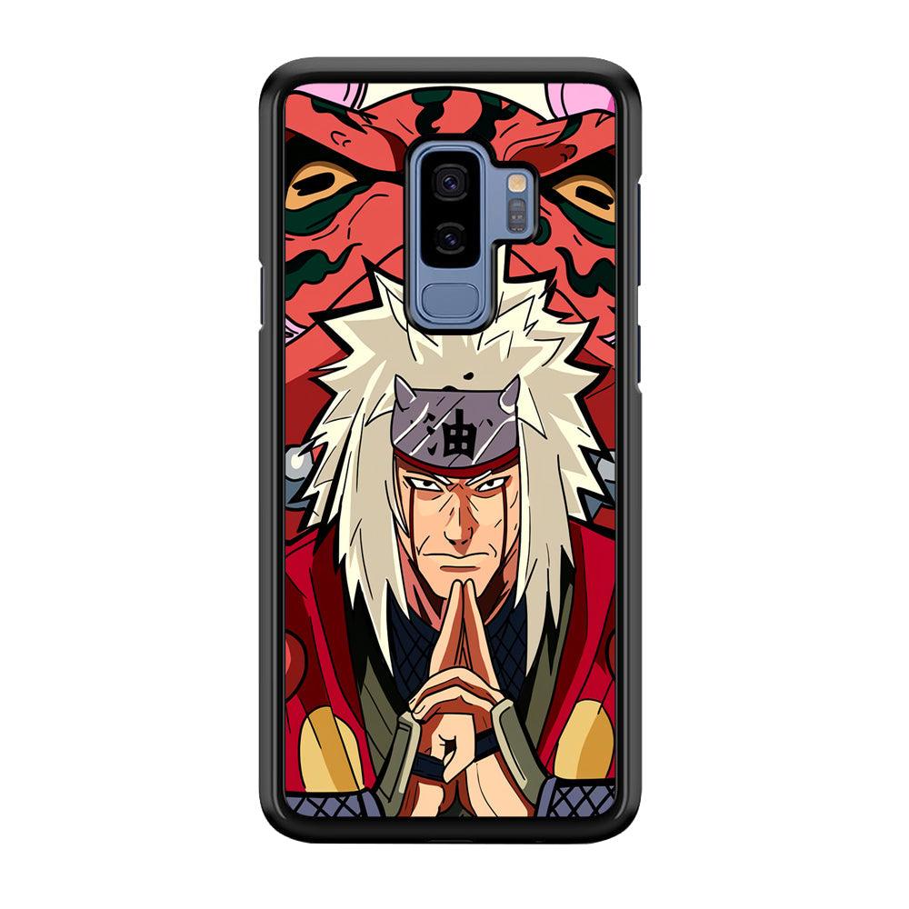 Naruto Series Jiraiya Sannin of Konoha Samsung Galaxy S9 Plus Case-Rubber Black (2D Case)-Oxvistore