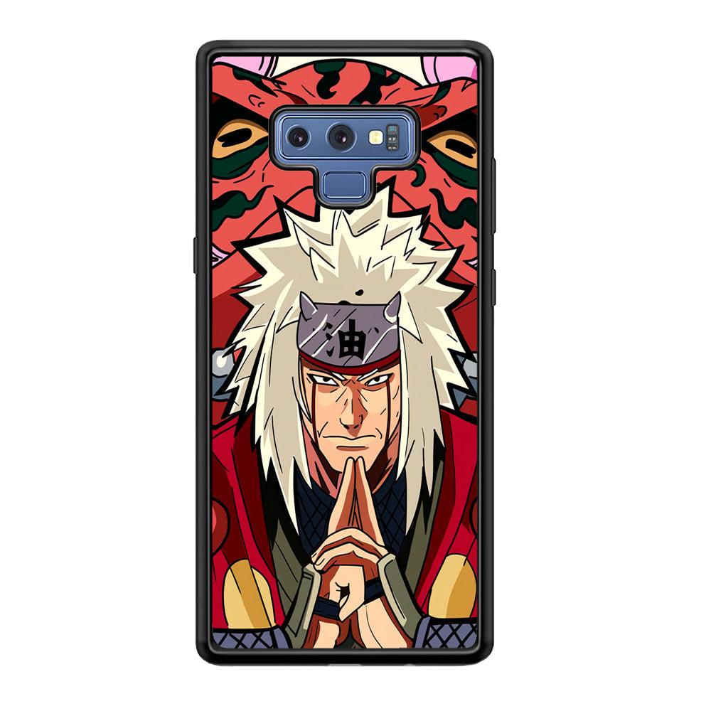 Naruto Series Jiraiya Sannin of Konoha Samsung Galaxy Note 9 Case-Rubber Black (2D Case)-Oxvistore