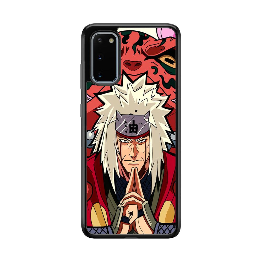 Naruto Series Jiraiya Sannin of Konoha Samsung Galaxy S20 Case-Rubber Black (2D Case)-Oxvistore