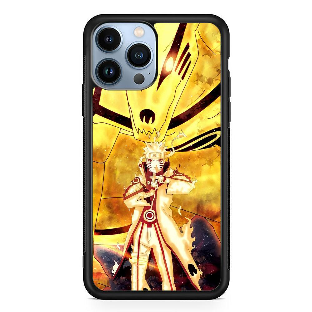 Naruto The Partner iPhone 13 Pro Max Case-Rubber White (2D Case)-Oxvistore