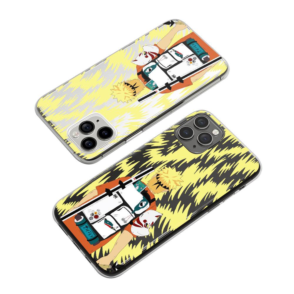 Naruto Walking on a Mission Clear Soft Case-Oxvistore