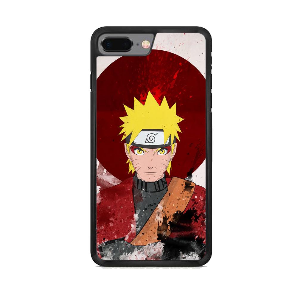 Naruto Art of Senjutsu iPhone 7 Plus Case-Rubber Black (2D Case)-Oxvistore