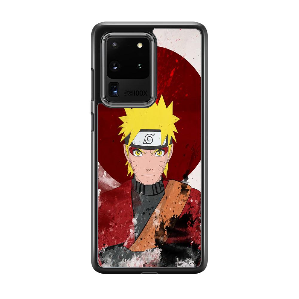 Naruto Art of Senjutsu Samsung Galaxy S20 Ultra Case-Rubber Black (2D Case)-Oxvistore