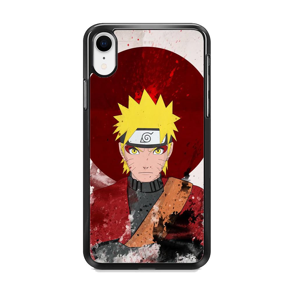 Naruto Art of Senjutsu iPhone XR Case-Rubber White (2D Case)-Oxvistore