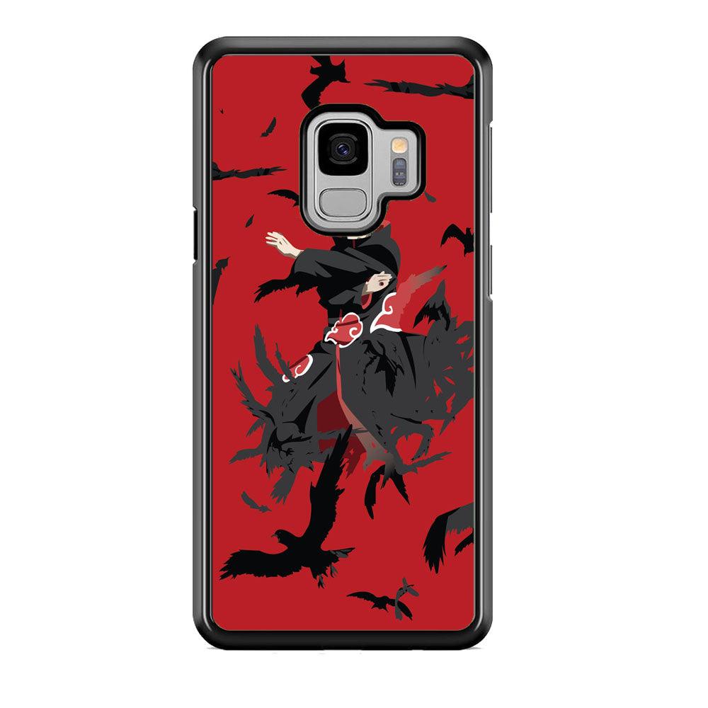 Naruto Kuchiyose of Itachi Samsung Galaxy S9 Case-Rubber Black (2D Case)-Oxvistore