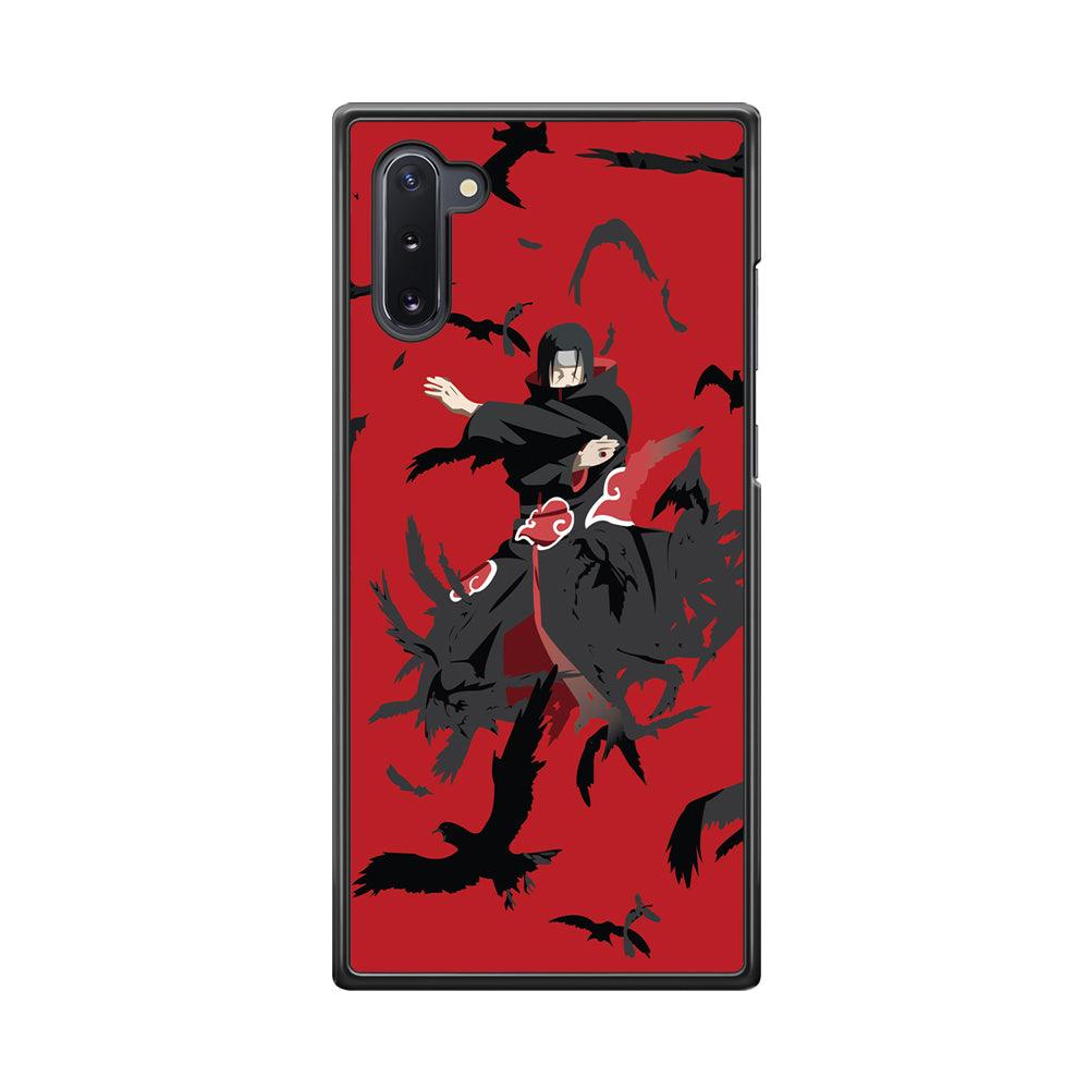 Naruto Kuchiyose of Itachi Samsung Galaxy Note 10 Case-Rubber Black (2D Case)-Oxvistore