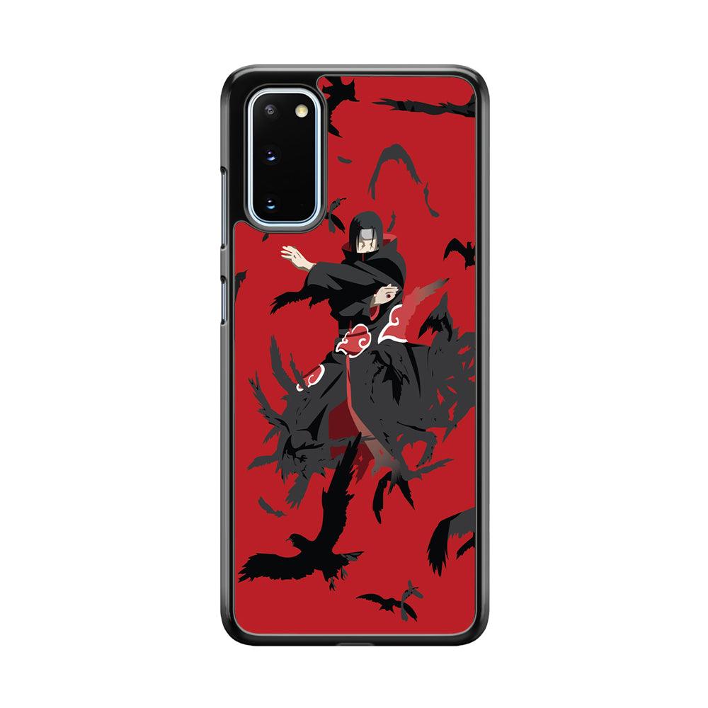 Naruto Kuchiyose of Itachi Samsung Galaxy S20 Case-Rubber White (2D Case)-Oxvistore