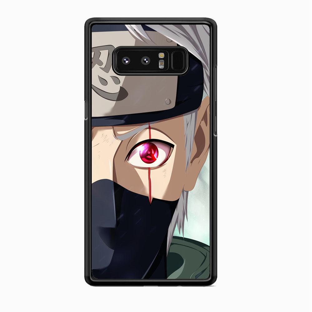 Naruto Mangekyo of Copy Ninja Samsung Galaxy Note 8 Case-Rubber Black (2D Case)-Oxvistore