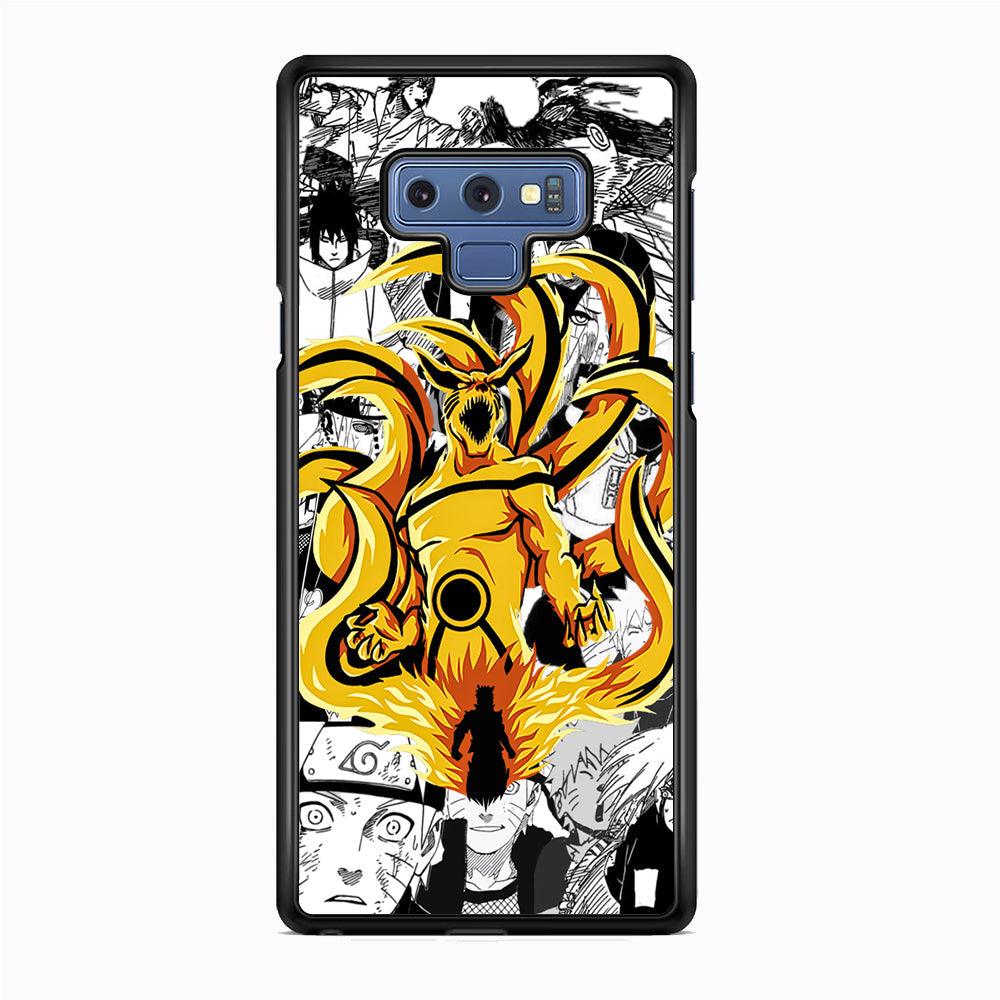 Naruto Strength for Comrade Samsung Galaxy Note 9 Case-Rubber Black (2D Case)-Oxvistore