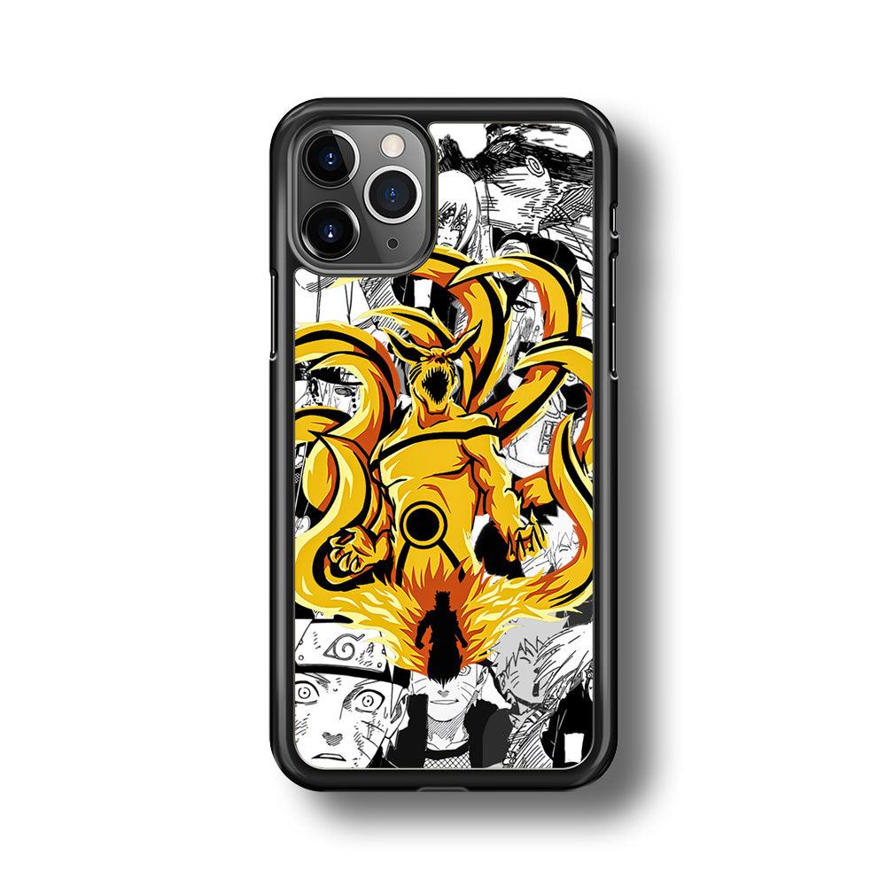 Naruto Strength for Comrade iPhone 11 Pro Max Case-Rubber Black (2D Case)-Oxvistore