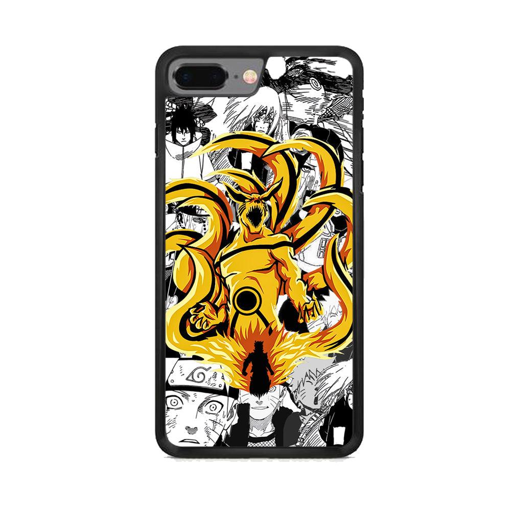 Naruto Strength for Comrade iPhone 7 Plus Case-Rubber Black (2D Case)-Oxvistore