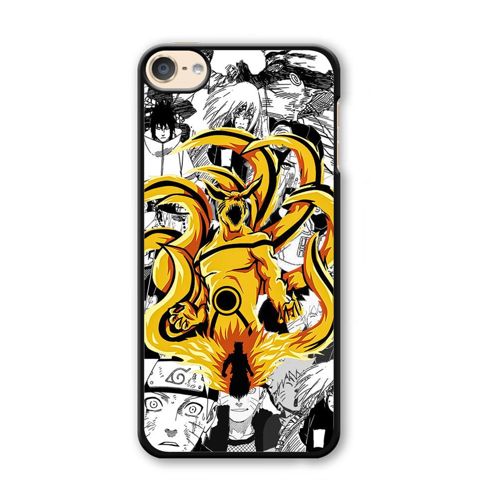 Naruto Strength for Comrade iPod Touch 6 Case-Plastic Black (2D Case)-Oxvistore