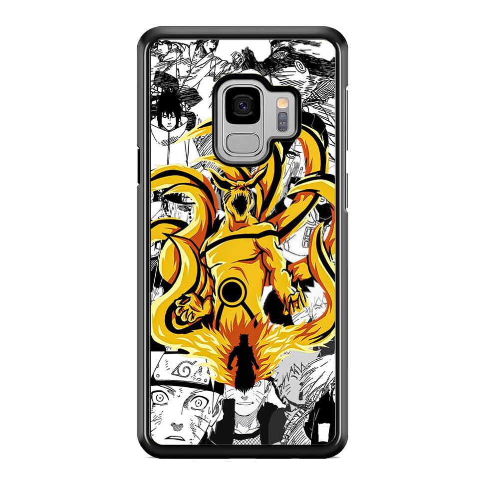 Naruto Strength for Comrade Samsung Galaxy S9 Case-Rubber Black (2D Case)-Oxvistore