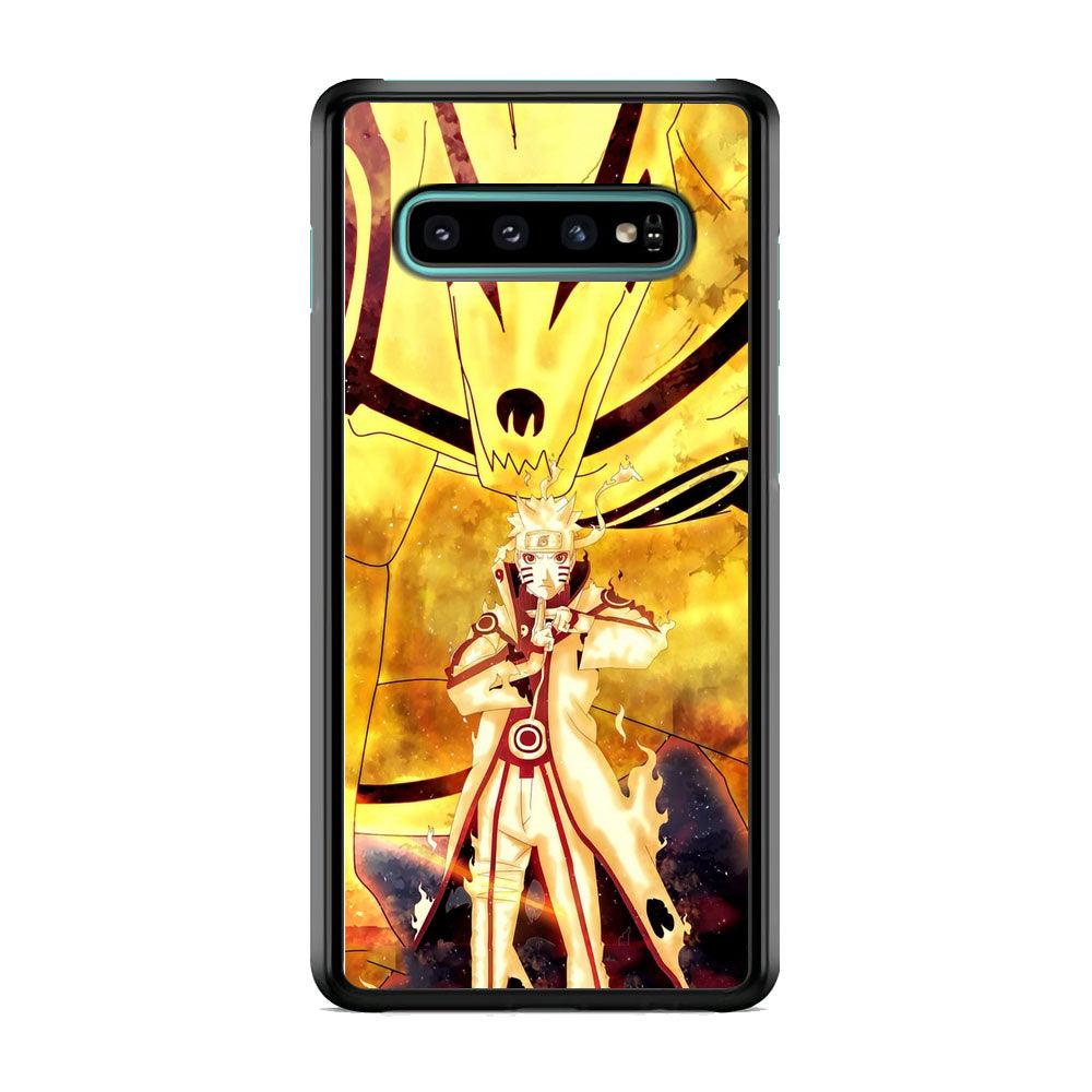 Naruto The Partner Samsung Galaxy S10 Case-Rubber Black (2D Case)-Oxvistore
