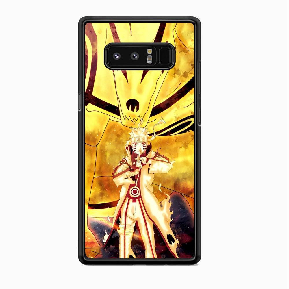 Naruto The Partner Samsung Galaxy Note 8 Case-Rubber Black (2D Case)-Oxvistore