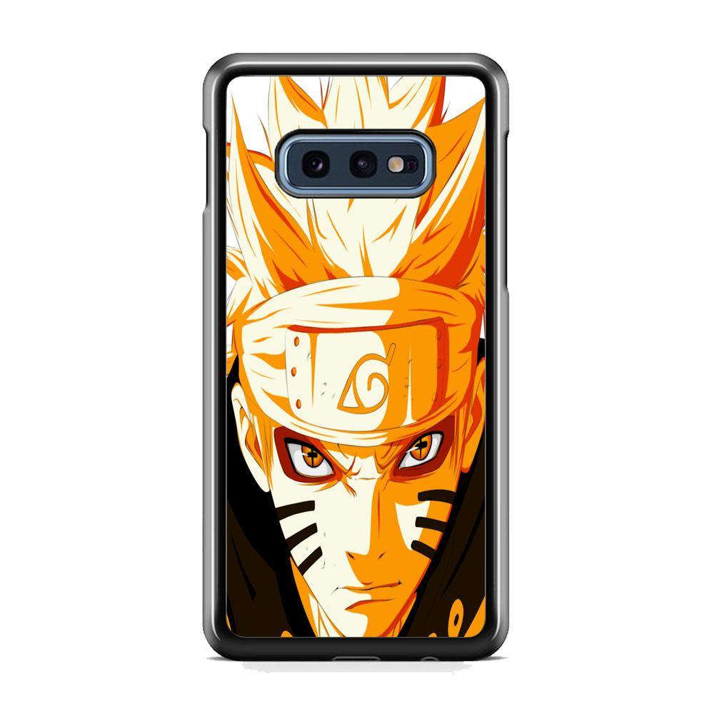 Naruto Will Turn Into Kyubi Samsung Galaxy S10E Case-Rubber Black (2D Case)-Oxvistore