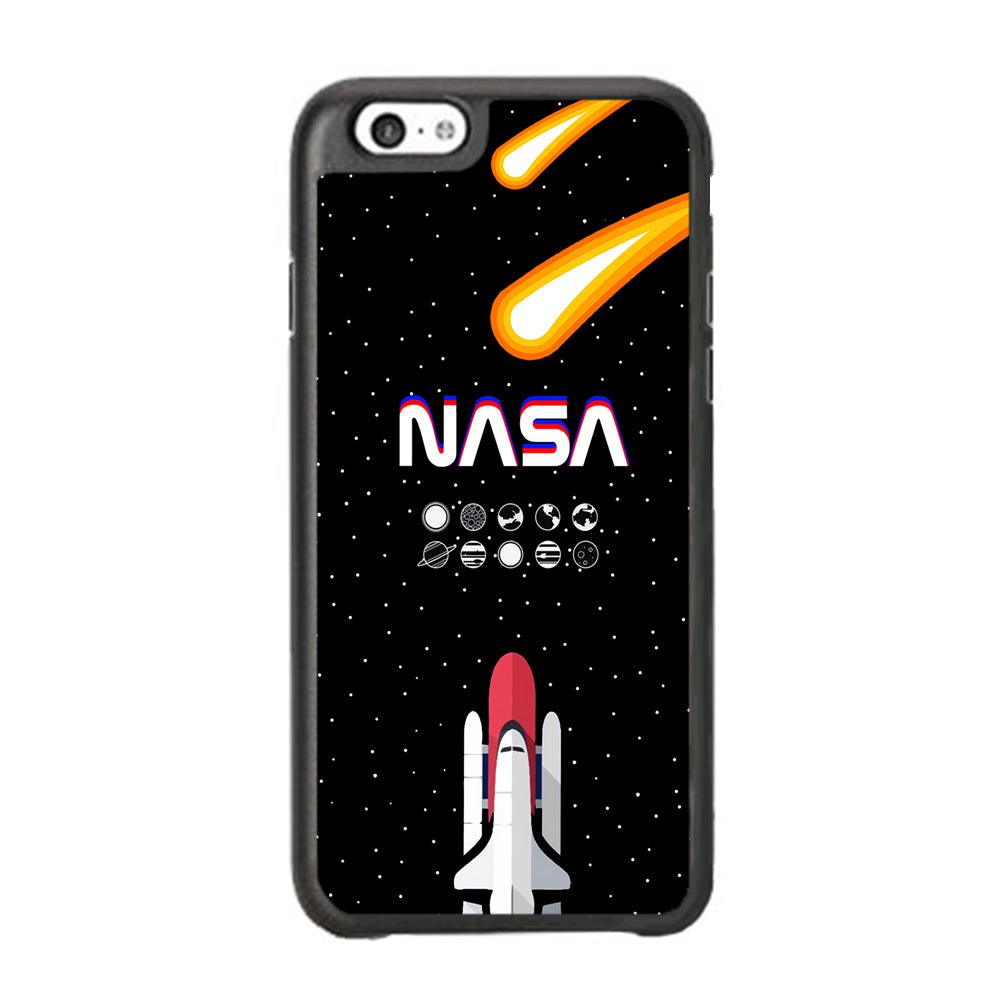 Nasa Aerospace Launch iPhone 6 | 6s Case-Rubber Black (2D Case)-Oxvistore