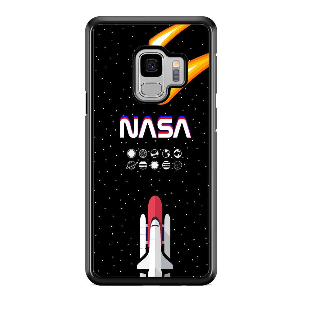 Nasa Aerospace Launch Samsung Galaxy S9 Case-Rubber Black (2D Case)-Oxvistore
