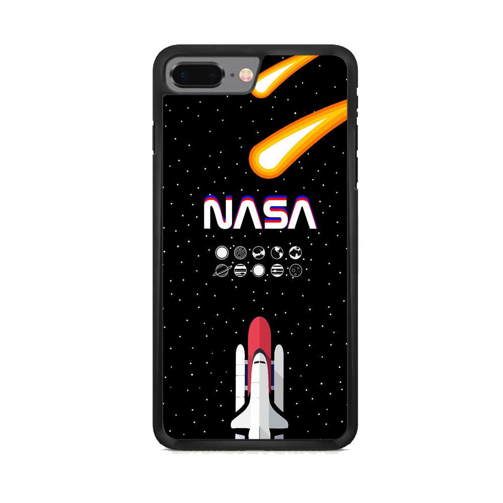 Nasa Aerospace Launch iPhone 7 Plus Case-Rubber Black (2D Case)-Oxvistore