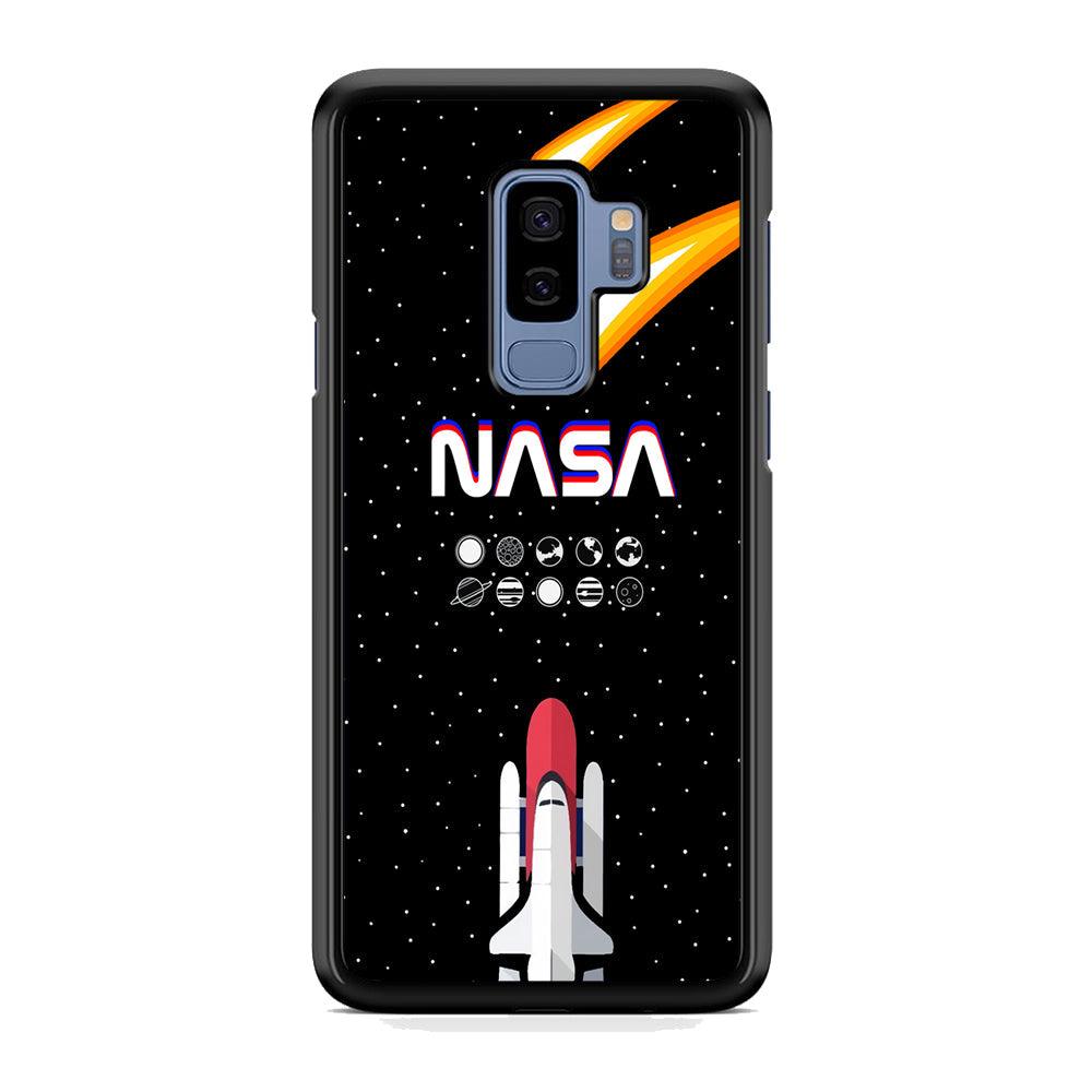 Nasa Aerospace Launch Samsung Galaxy S9 Plus Case-Rubber Black (2D Case)-Oxvistore