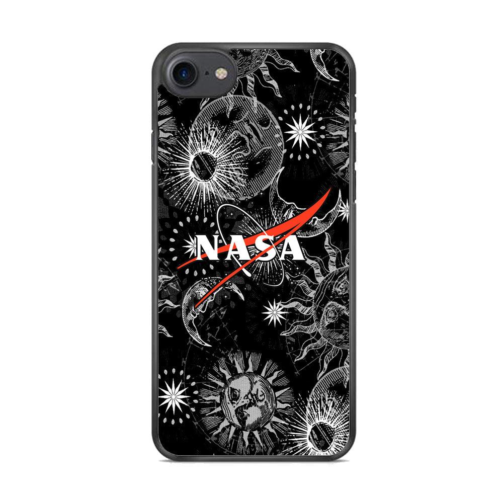 Nasa Astronomy Introduction iPhone 7 Case-Rubber Black (2D Case)-Oxvistore