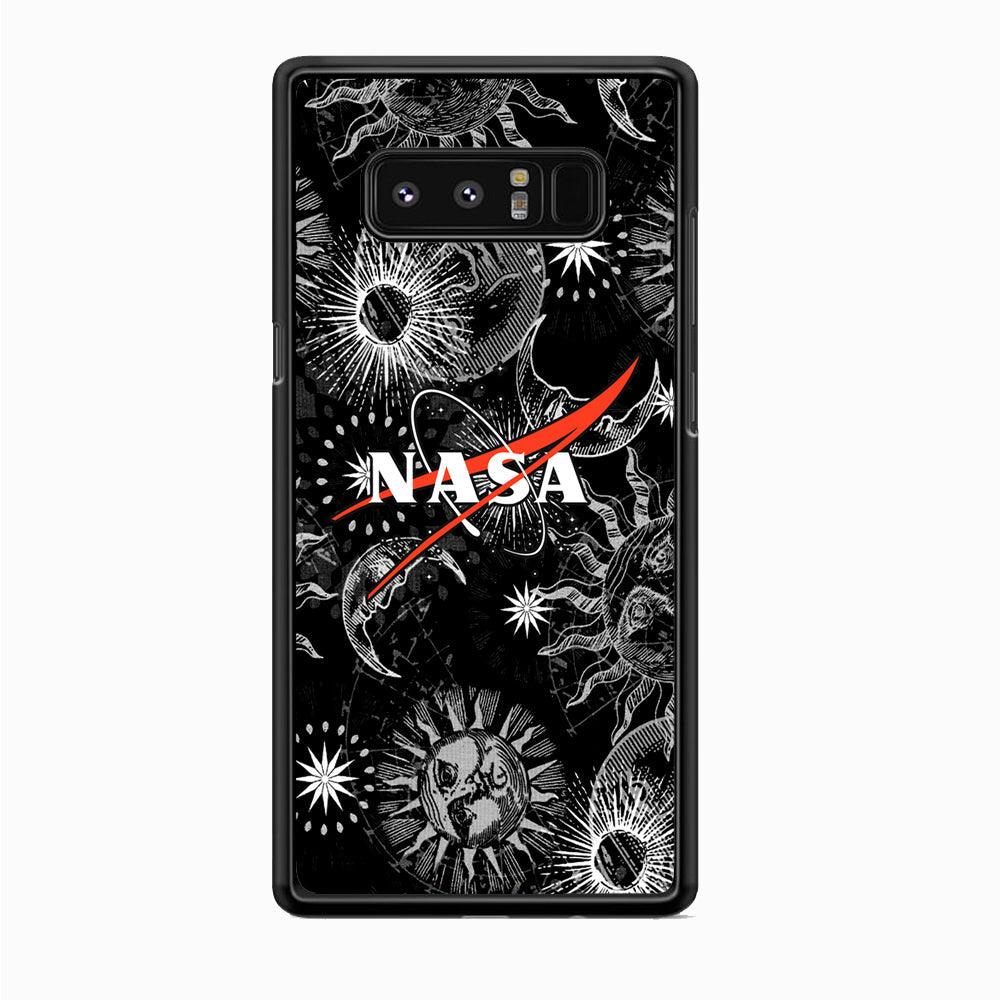 Nasa Astronomy Introduction Samsung Galaxy Note 8 Case-Rubber Black (2D Case)-Oxvistore