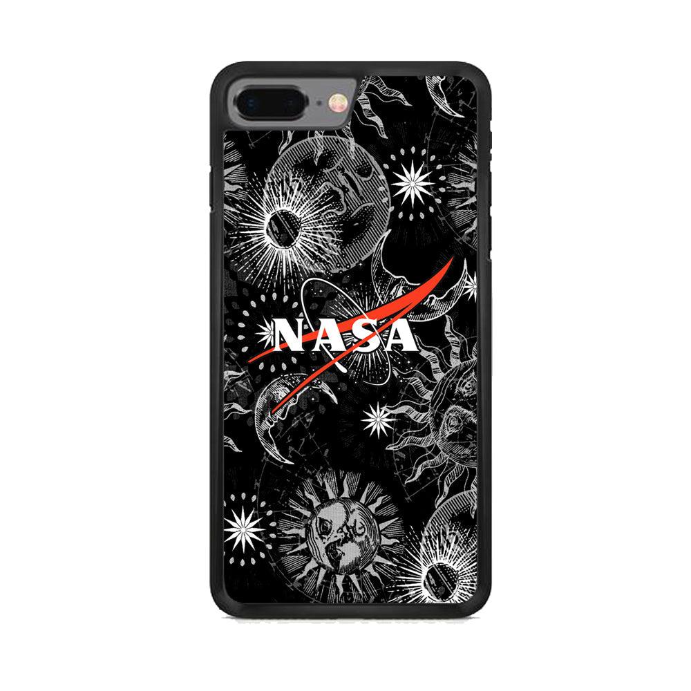 Nasa Astronomy Introduction iPhone 8 Plus Case-Rubber Black (2D Case)-Oxvistore