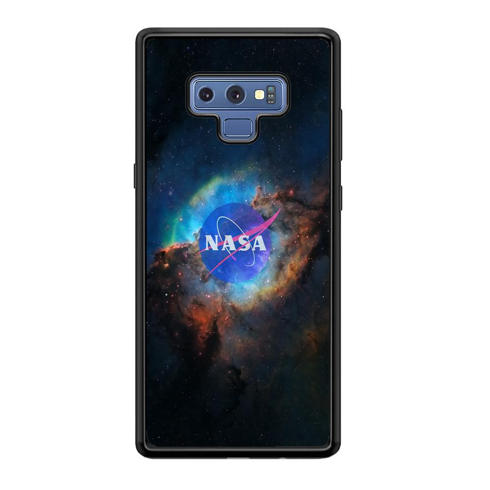 Nasa Light Splash Samsung Galaxy Note 9 Case-Rubber Black (2D Case)-Oxvistore