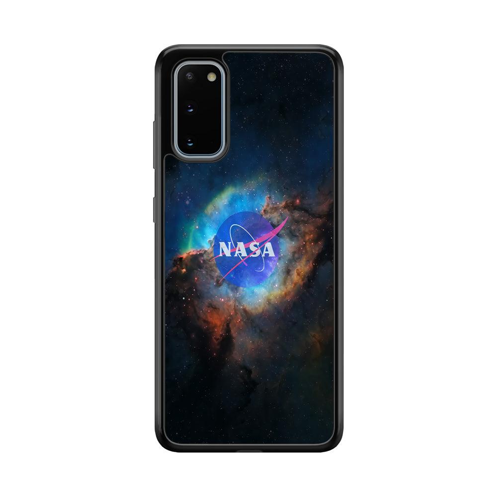 Nasa Light Splash Samsung Galaxy S20 Case-Rubber Black (2D Case)-Oxvistore