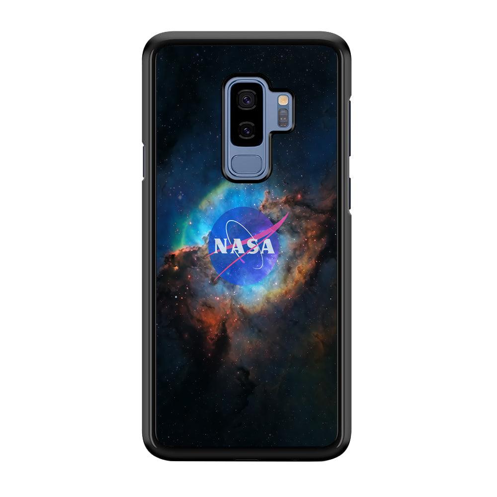 Nasa Light Splash Samsung Galaxy S9 Plus Case-Rubber Black (2D Case)-Oxvistore