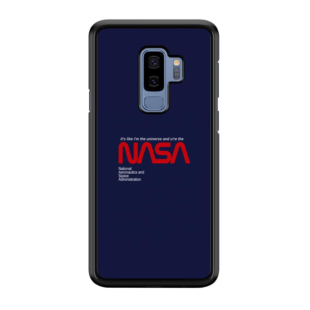 Nasa Like The Universe Samsung Galaxy S9 Plus Case-Rubber Black (2D Case)-Oxvistore